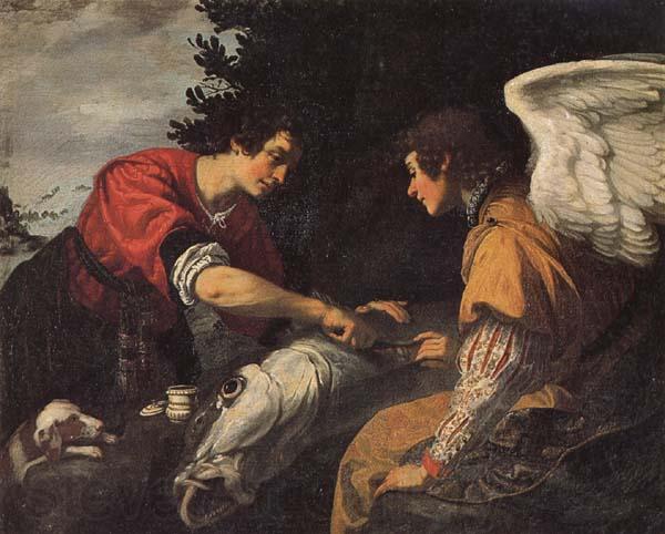 Jacopo Vignali Tobias and the Angel Germany oil painting art